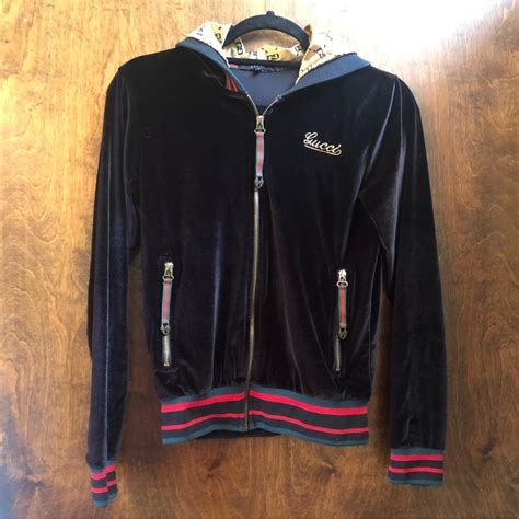 gucci long sweater|Gucci velour sweatsuit.